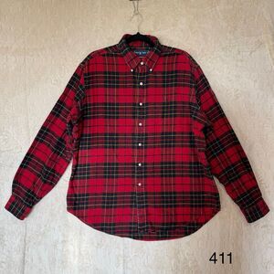 Vintage Polo Ralph Lauren Mens Flannel Plaid Shirt‎ XL Thick Pony Please See